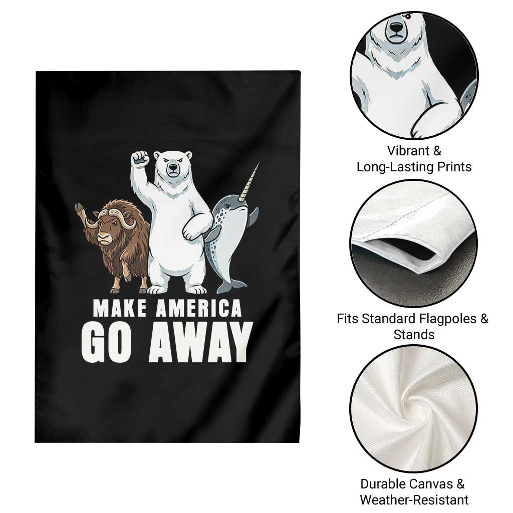 Funny Make America Go Away Garden Flag Anti Authoritarian Political Gag Gift TS12 Print Your Wear
