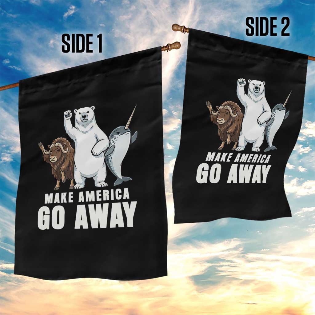 Funny Make America Go Away Garden Flag Anti Authoritarian Political Gag Gift TS12 Print Your Wear