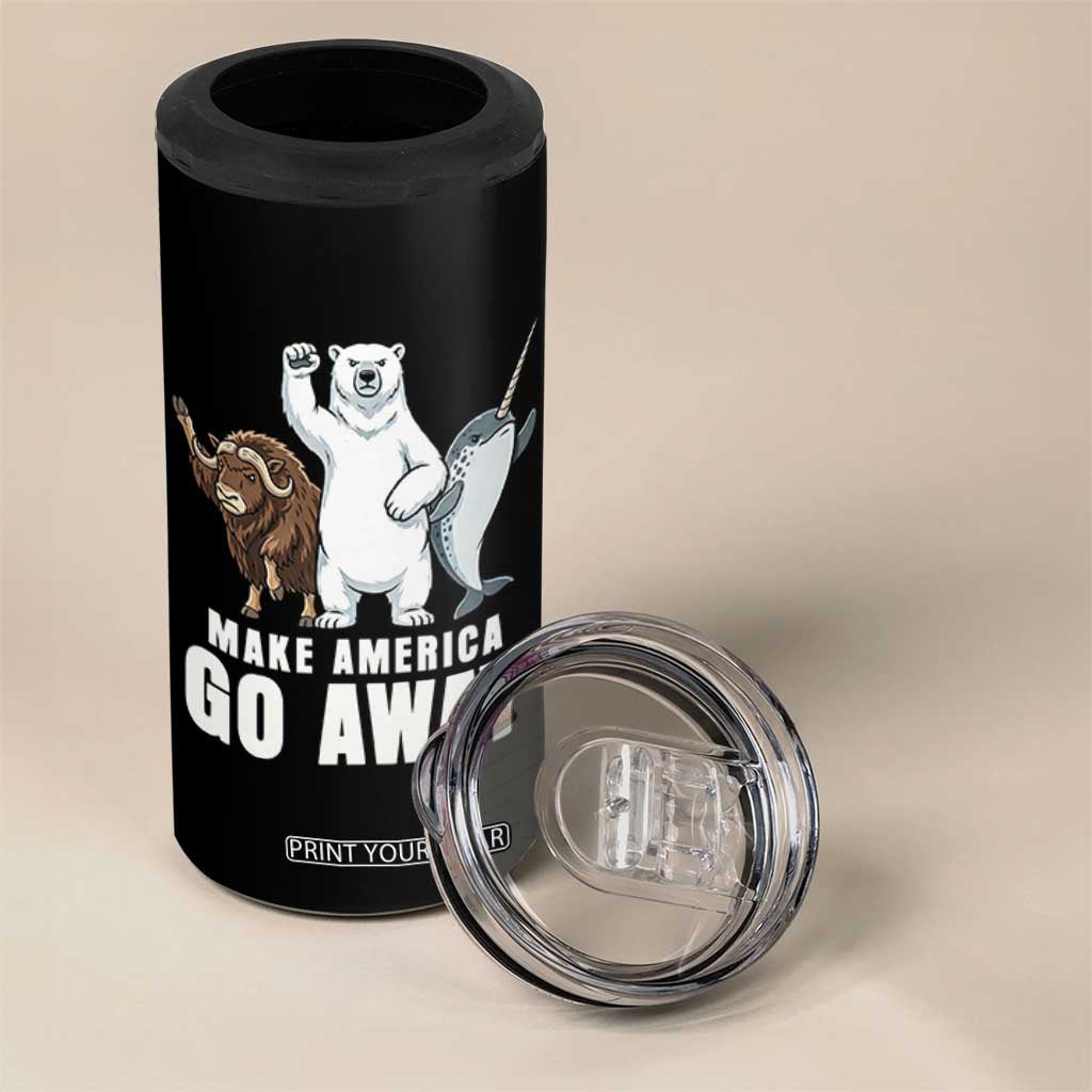 Funny Make America Go Away 4 in 1 Can Cooler Tumbler Anti Authoritarian Political Gag Gift TS12 Print Your Wear