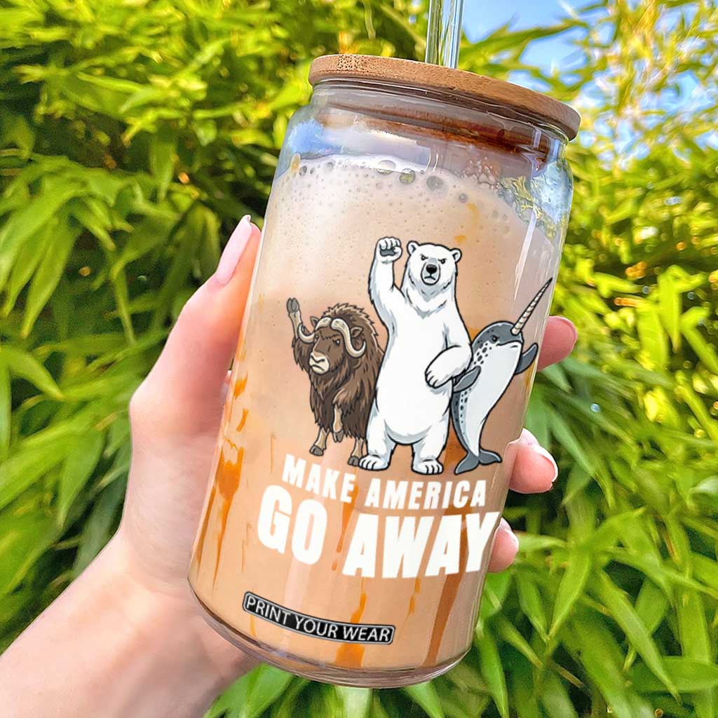 Funny Make America Go Away Glass Can Anti Authoritarian Political Gag Gift TS12 Black Print Your Wear