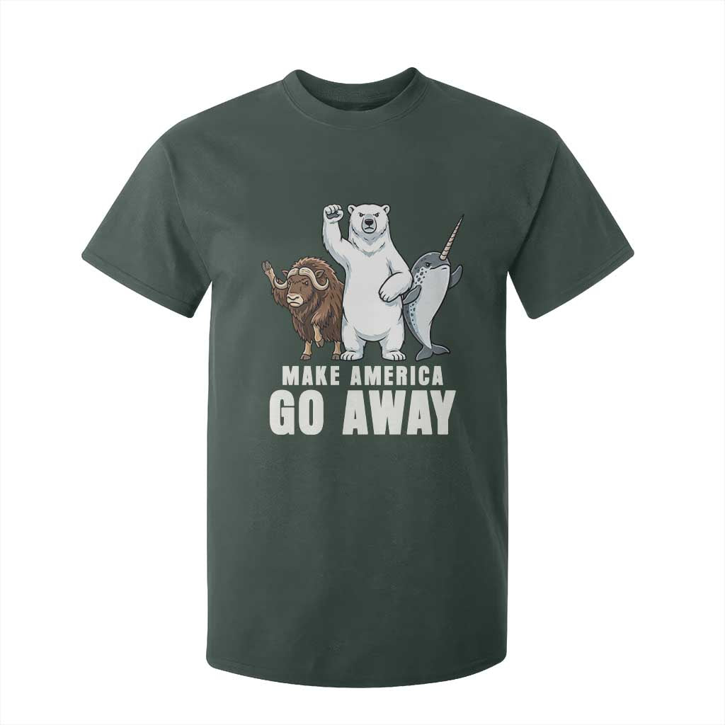 Funny Make America Go Away T Shirt For Kid Anti Authoritarian Political Gag Gift TS12 Dark Forest Green Print Your Wear