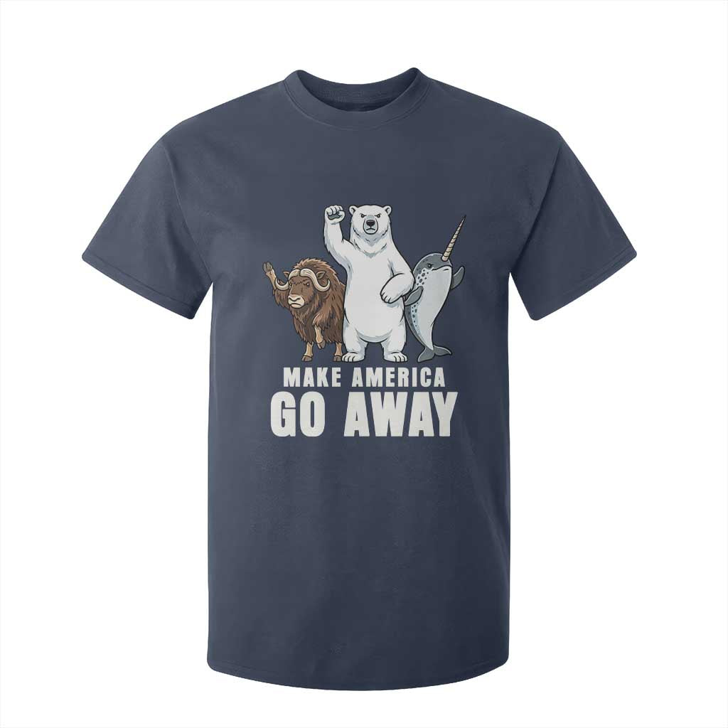 Funny Make America Go Away T Shirt For Kid Anti Authoritarian Political Gag Gift TS12 Navy Print Your Wear
