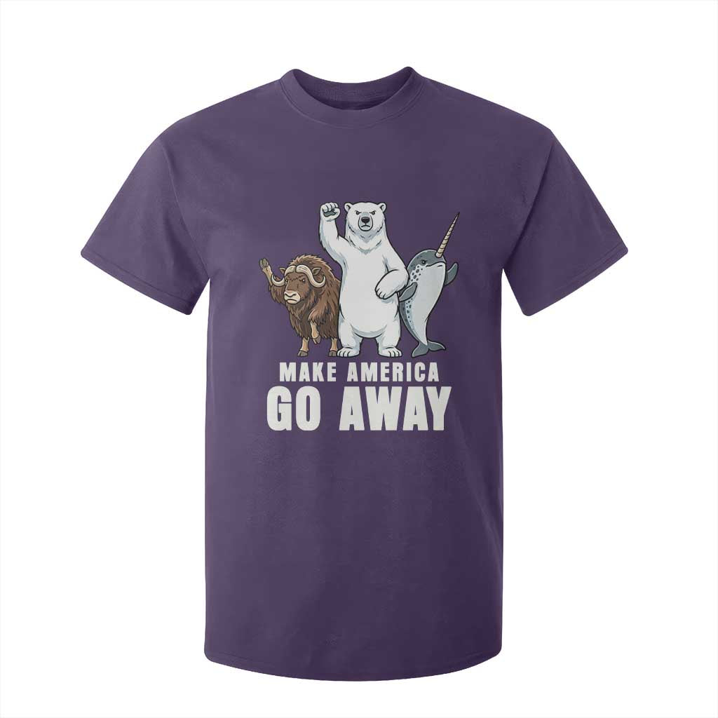 Funny Make America Go Away T Shirt For Kid Anti Authoritarian Political Gag Gift TS12 Purple Print Your Wear