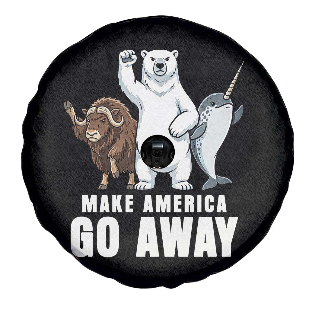 Funny Make America Go Away Spare Tire Cover Anti Authoritarian Political Gag Gift TS12 Print Your Wear