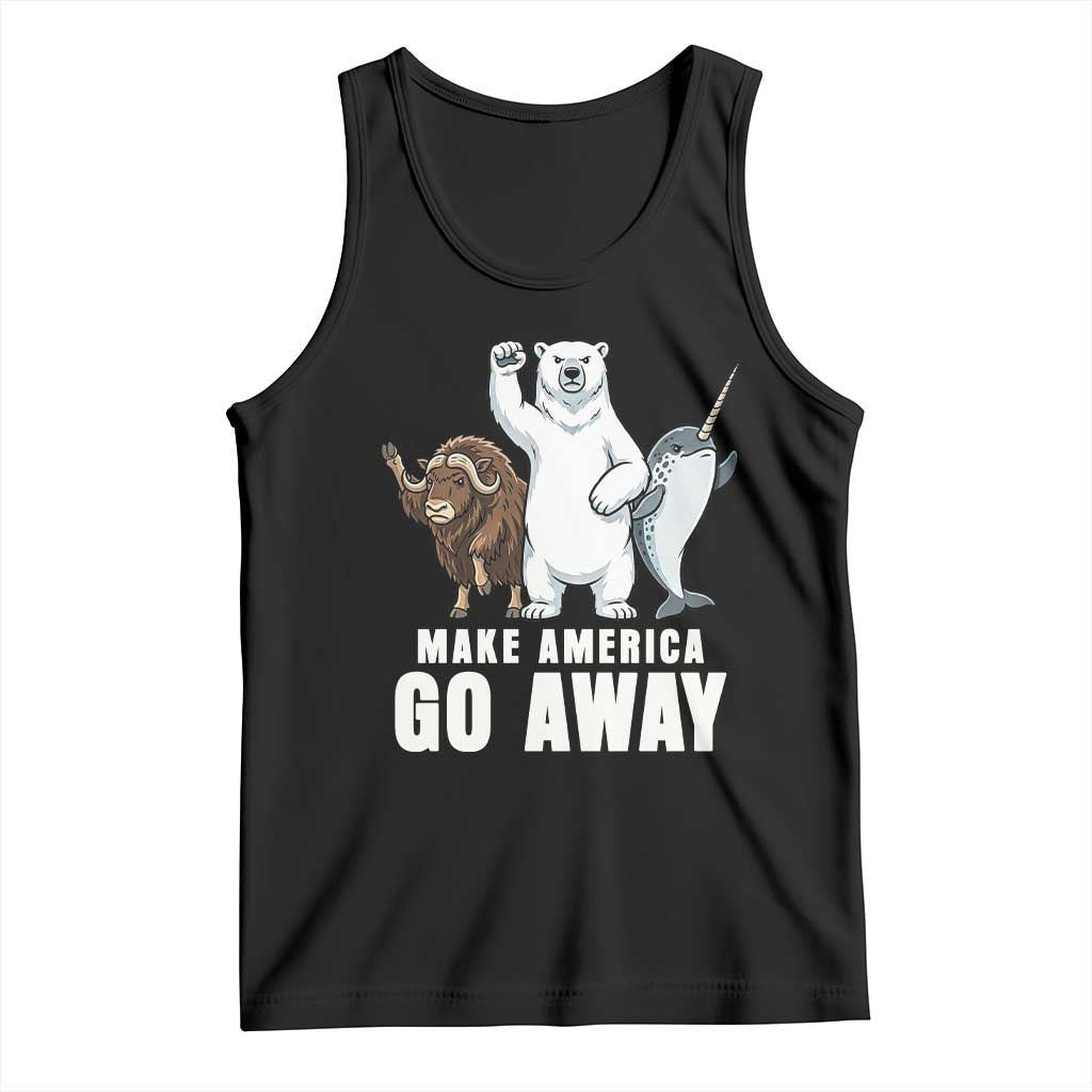 Funny Make America Go Away Tank Top Anti Authoritarian Political Gag Gift TS12 Black Print Your Wear