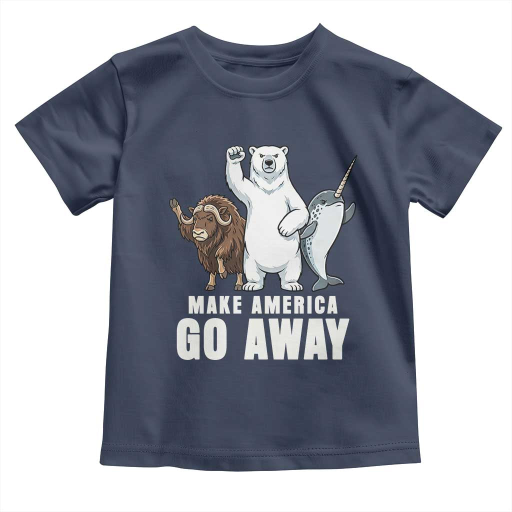 Funny Make America Go Away Toddler T Shirt Anti Authoritarian Political Gag Gift TS12 Navy Print Your Wear