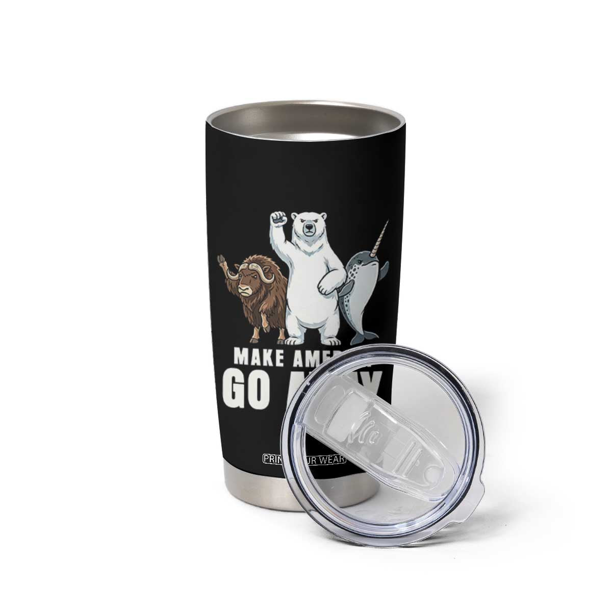 Funny Make America Go Away Tumbler Cup Anti Authoritarian Political Gag Gift TS12 Print Your Wear