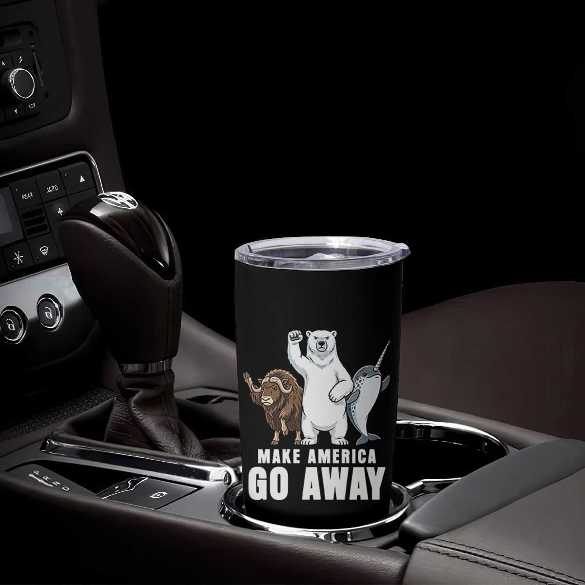 Funny Make America Go Away Tumbler Cup Anti Authoritarian Political Gag Gift TS12 Print Your Wear