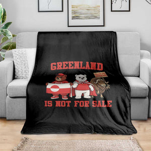 Greenland Is Not For Sale Throw Blanket Greenland Lover Support TS12 Print Your Wear