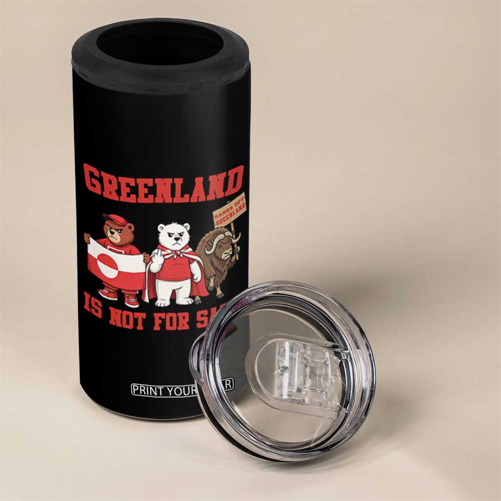 Greenland Is Not For Sale 4 in 1 Can Cooler Tumbler Greenland Lover Support TS12 Print Your Wear