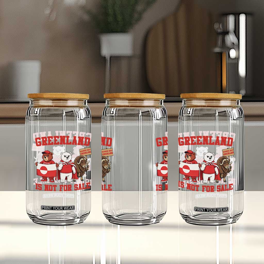 Greenland Is Not For Sale Glass Can Greenland Lover Support TS12 Print Your Wear