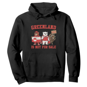Greenland Is Not For Sale Hoodie Greenland Lover Support TS12 Black Print Your Wear