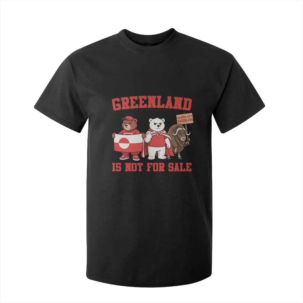 Greenland Is Not For Sale T Shirt For Kid Greenland Lover Support TS12 Black Print Your Wear