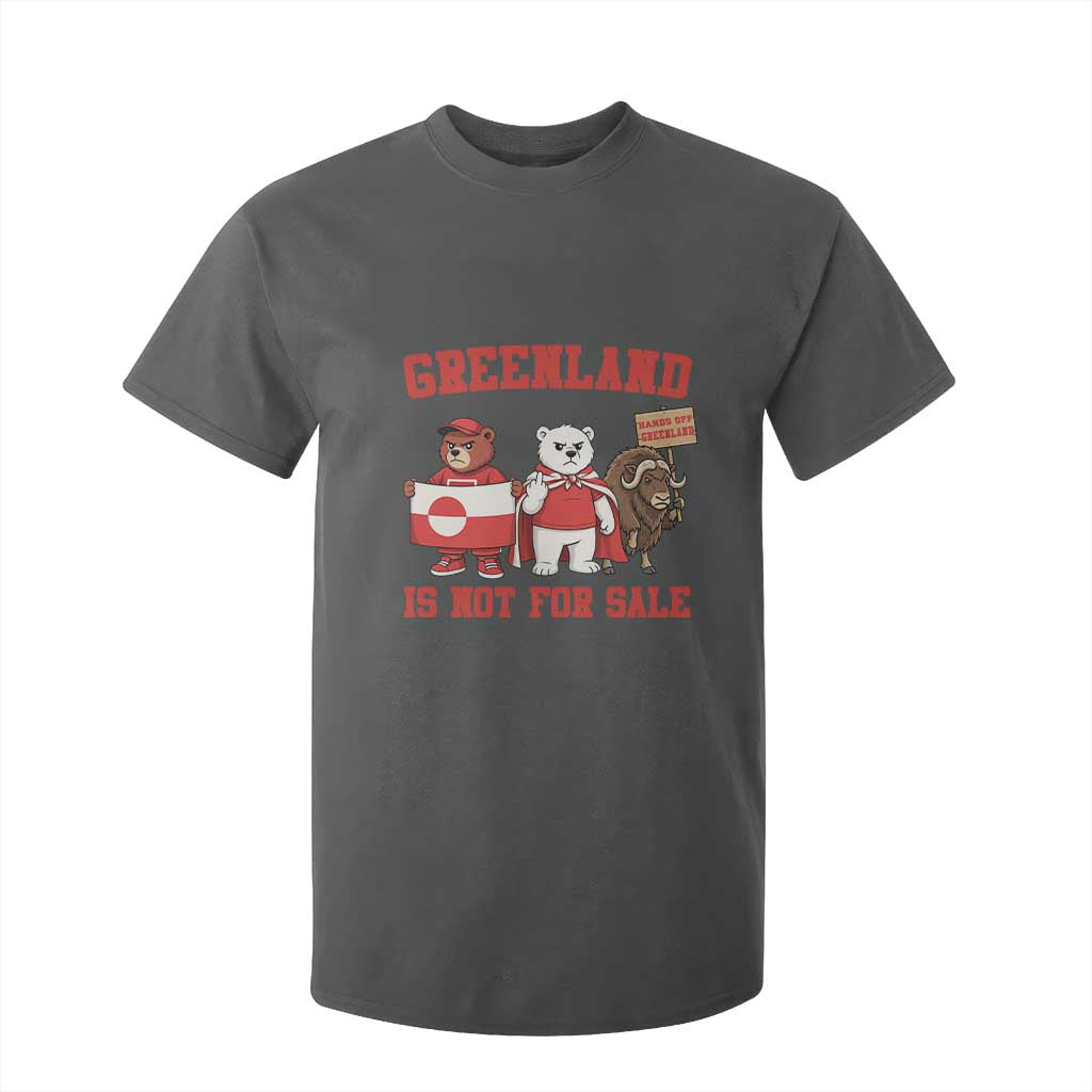 Greenland Is Not For Sale T Shirt For Kid Greenland Lover Support TS12 Dark Heather Print Your Wear