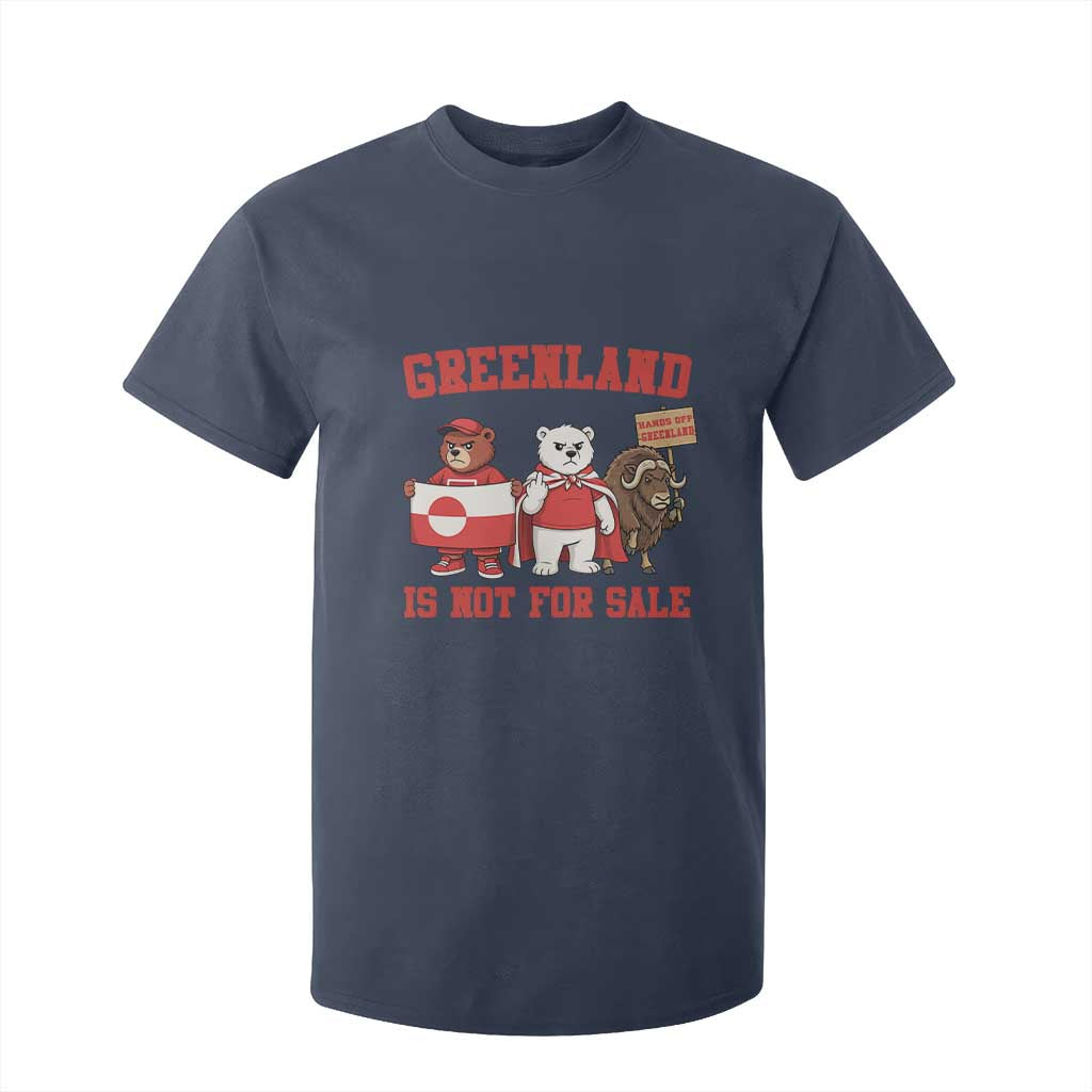 Greenland Is Not For Sale T Shirt For Kid Greenland Lover Support TS12 Navy Print Your Wear