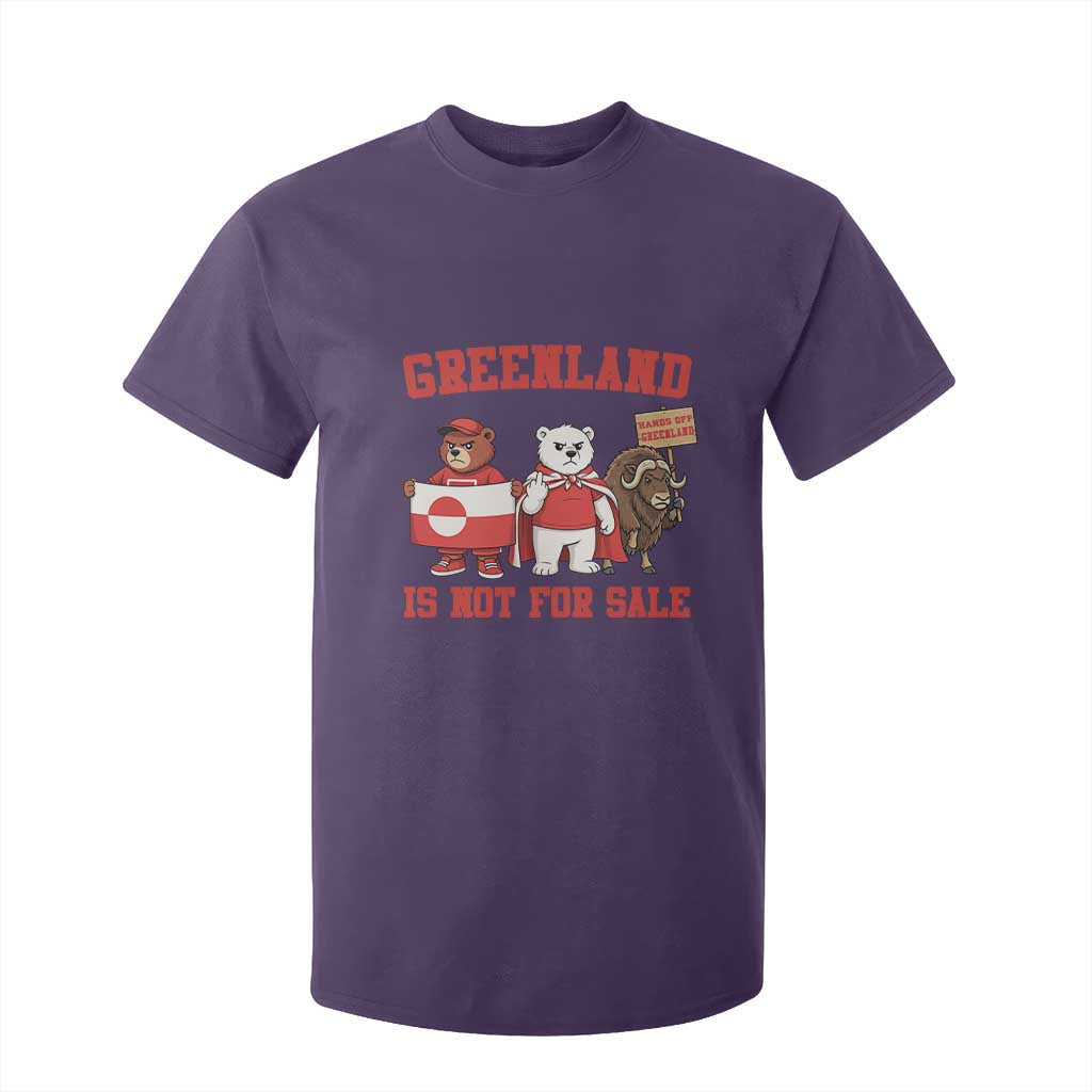 Greenland Is Not For Sale T Shirt For Kid Greenland Lover Support TS12 Purple Print Your Wear