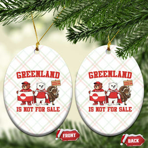 Greenland Is Not For Sale Ceramic Ornament Greenland Lover Support TS12 Print Your Wear