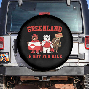 Greenland Is Not For Sale Spare Tire Cover Greenland Lover Support TS12 No hole Black Print Your Wear