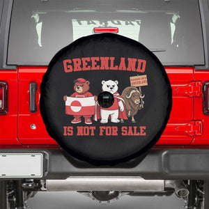 Greenland Is Not For Sale Spare Tire Cover Greenland Lover Support TS12 Black Print Your Wear