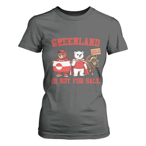 Greenland Is Not For Sale T Shirt For Women Greenland Lover Support TS12 Dark Heather Print Your Wear