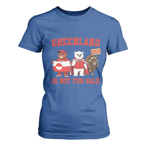 Greenland Is Not For Sale T Shirt For Women Greenland Lover Support TS12 Royal Blue Print Your Wear