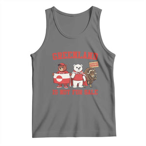 Greenland Is Not For Sale Tank Top Greenland Lover Support TS12 Black Heather Print Your Wear