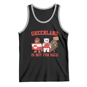 Greenland Is Not For Sale Tank Top Greenland Lover Support TS12 Black Athletic Heather Print Your Wear