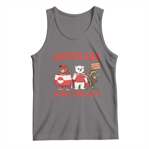 Greenland Is Not For Sale Tank Top Greenland Lover Support TS12 Deep Heather Print Your Wear