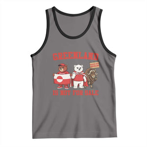 Greenland Is Not For Sale Tank Top Greenland Lover Support TS12 Deep Heather Black Print Your Wear