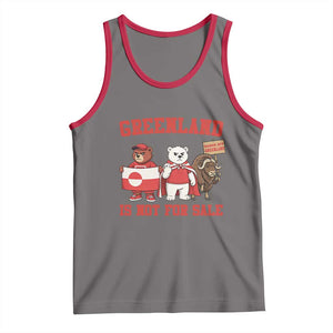 Greenland Is Not For Sale Tank Top Greenland Lover Support TS12 Deep Heather Red Print Your Wear