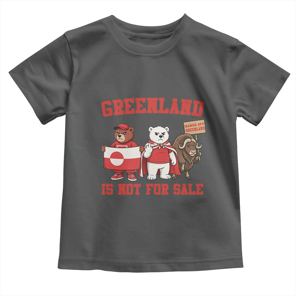 Greenland Is Not For Sale Toddler T Shirt Greenland Lover Support TS12 Dark Heather Print Your Wear
