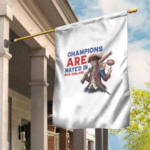 Champions Are Maye'd In New England Garden Flag Game Day Sports Fan Gift TS12 Print Your Wear