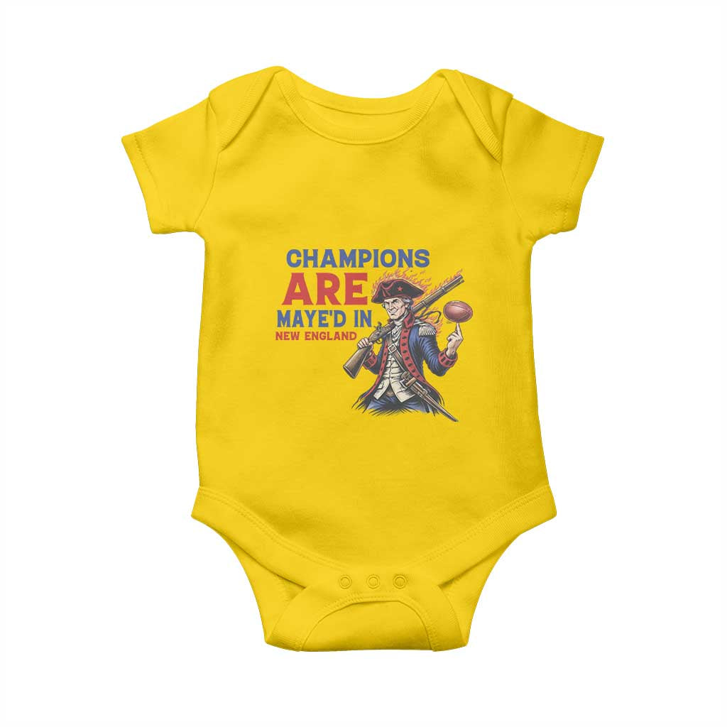 Champions Are Maye'd In New England Baby Onesie Game Day Sports Fan Gift TS12 Daisy Print Your Wear