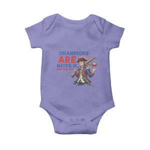 Champions Are Maye'd In New England Baby Onesie Game Day Sports Fan Gift TS12 Violet Print Your Wear