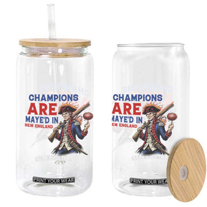 Champions Are Maye'd In New England Glass Can Game Day Sports Fan Gift TS12 Print Your Wear