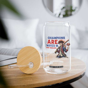 Champions Are Maye'd In New England Glass Can Game Day Sports Fan Gift TS12 Print Your Wear