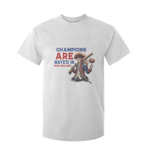 Champions Are Maye'd In New England T Shirt For Kid Game Day Sports Fan Gift TS12 White Print Your Wear
