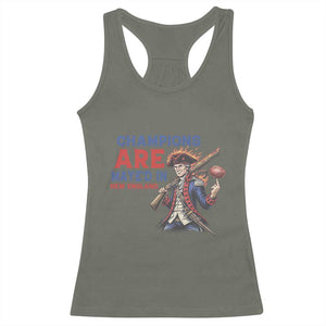 Champions Are Maye'd In New England Racerback Tank Top Game Day Sports Fan Gift TS12 Military Green Print Your Wear