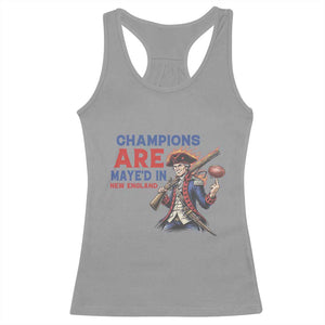 Champions Are Maye'd In New England Racerback Tank Top Game Day Sports Fan Gift TS12 Sport Gray Print Your Wear