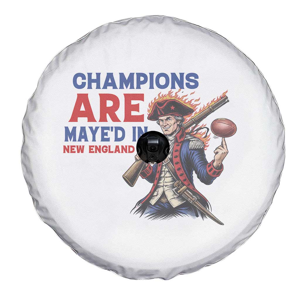 Champions Are Maye'd In New England Spare Tire Cover Game Day Sports Fan Gift TS12 Print Your Wear