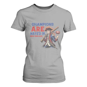 Champions Are Maye'd In New England T Shirt For Women Game Day Sports Fan Gift TS12 Sport Gray Print Your Wear