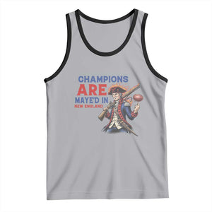 Champions Are Maye'd In New England Tank Top Game Day Sports Fan Gift TS12 Athletic Heather Black Print Your Wear