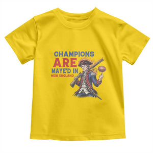 Champions Are Maye'd In New England Toddler T Shirt Game Day Sports Fan Gift TS12 Daisy Print Your Wear