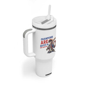 Champions Are Maye'd In New England Tumbler With Handle Game Day Sports Fan Gift TS12 Print Your Wear