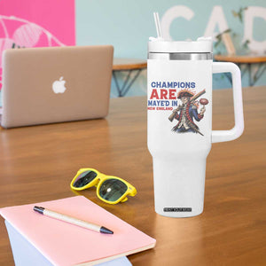 Champions Are Maye'd In New England Tumbler With Handle Game Day Sports Fan Gift TS12 Print Your Wear