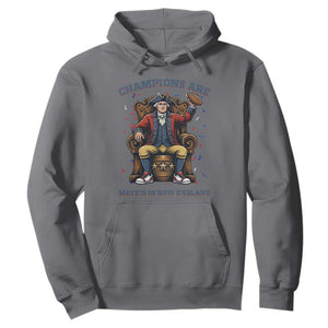 Champions Are Maye'd In NE Hoodie Football Quarterback Number 10 TS12 Charcoal Print Your Wear