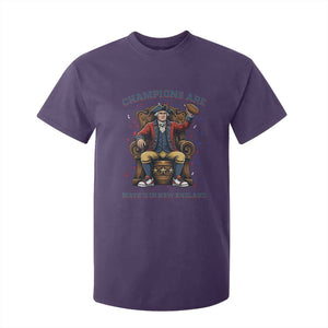 Champions Are Maye'd In NE T Shirt For Kid Football Quarterback Number 10 TS12 Purple Print Your Wear