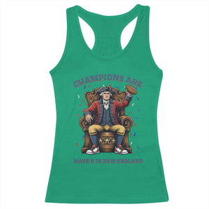 Champions Are Maye'd In NE Racerback Tank Top Football Quarterback Number 10 TS12 Irish Green Print Your Wear