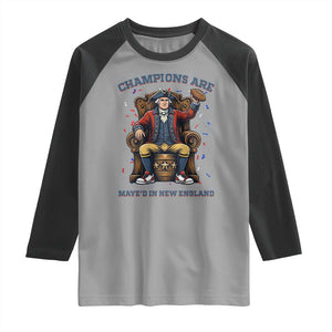 Champions Are Maye'd In NE Raglan Shirt Football Quarterback Number 10 TS12 Sport Gray Black Print Your Wear