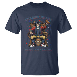 Champions Are Maye'd In NE T Shirt Football Quarterback Number 10 TS12 Navy Print Your Wear